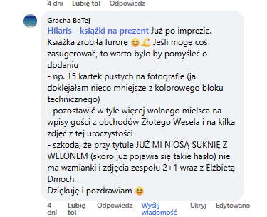 opinie o książce na złote gody ze zdjęciem